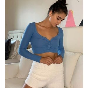 Out From Under Sherry Shirred Cardigan